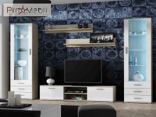 Вітрина S-1 Soho дуб сонома/білий глянець Cama