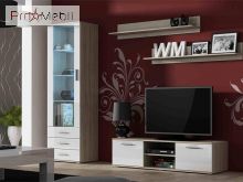 Вітрина S-1 Soho дуб сонома/білий глянець Cama