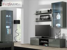Витрина S-1 Soho серый матовый/серый глянец Cama