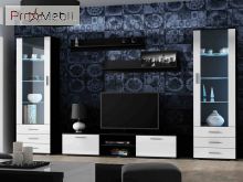 Витрина S-1 Soho черный матовый/белый глянец Cama