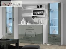 Комод Soho/Uni Soho білий матовий/сірий глянець Cama