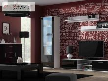 Комод Soho/Uni Soho білий матовий/чорний глянець Cama