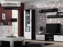 Комод Soho/Uni Soho чорний матовий/білий глянець Cama