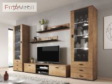 ТВ тумба S-3 180 Soho дуб лефкас/чорний Cama