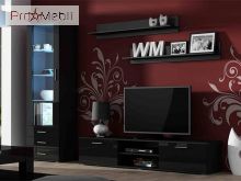 Вітальня Soho 1 чорний матовий/чорний глянець Cama