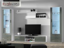 Гостиная Soho 4 белый матовый/серый глянец Cama