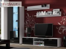 Вітальня Soho 8 білий матовий/чорний глянець Cama