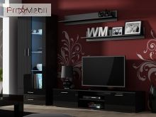 Гостиная Soho 8 черный матовый/черный глянец Cama