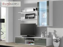 Гостиная Soho 5 белый матовый/серый глянец Cama