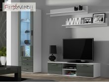 Гостиная Soho 7 белый матовый/серый глянец Cama