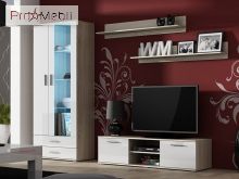 Гостиная Soho 11 дуб сонома/белый глянец Cama