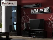 Вітальня Soho 11 чорний матовий/чорний глянець Cama