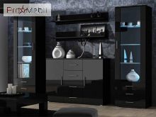 Гостиная Soho 3 черный матовый/черный глянец Cama