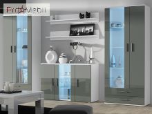 Гостиная Soho 10 белый матовый/серый глянец Cama