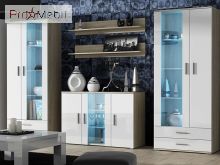 Гостиная Soho 10 дуб сонома/белый глянец Cama