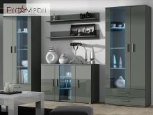 Гостиная Soho 10 серый матовый/серый глянец Cama