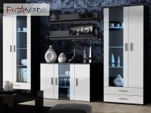 Вітальня Soho 10 чорний матовий/білий глянець Cama