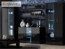 Гостиная Soho 10 черный матовый/черный глянец Cama