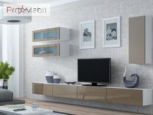 Вітрина навісна 90 Vigo білий матовий/лате глянець Cama