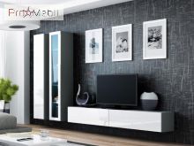 Комод навісний Vigo сірий матовий/білий глянець Cama