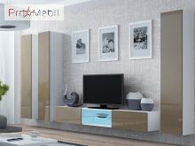 Пенал навесной 180 Vigo белый матовый/латте глянец Cama