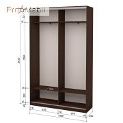 Шкаф-купе Roko 2.22.242.45-1 ДСП зеркало 140