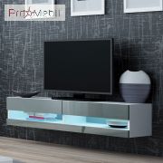 ТВ тумба навісна 140 New Vigo білий матовий/сірий глянець Cama