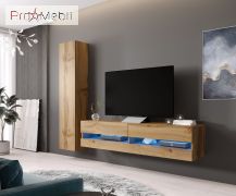 ТВ тумба навісна 140 New Vigo дуб вотан Cama