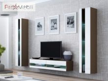 ТВ тумба навісна 140 New Vigo лате/білий глянець Cama