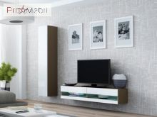 ТВ тумба навісна 140 New Vigo лате/білий глянець Cama