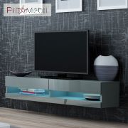 ТВ тумба навесная 140 New Vigo серый матовый/серый глянец Cama
