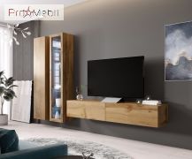 ТВ тумба навесная 140 Vigo дуб вотан Cama