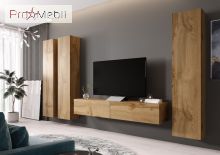 ТВ тумба навесная 140 Vigo дуб вотан Cama
