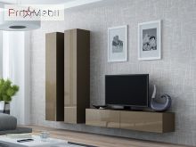 ТВ тумба навесная 140 Vigo латте/латте глянец Cama