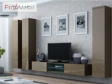 ТВ тумба навесная 180 Glass Vigo латте/латте глянец Cama