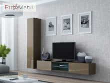 ТВ тумба навесная 180 Glass Vigo латте/латте глянец Cama