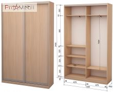 Шафа-купе Roko 2.42.242.45-2 2 ДСП 140