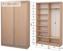 Шафа-купе Roko 2.62.242.45-1 2 ДСП 120