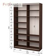 Шафа-купе Roko 2.64.242.45-2 ДСП дзеркало 120