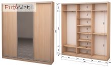 Шафа-купе Roko 3.262.242.45-3 2 ДСП дзеркало 179.2