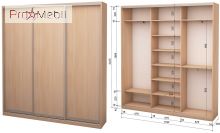 Шафа-купе Roko 3.262.242.45-3 3 ДСП 179.2