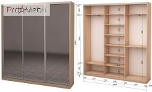 Шафа-купе Roko 3.262.242.45-3 3 дзеркала 209.2