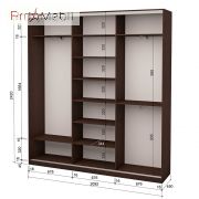 Шафа-купе Roko 3.262.242.45-3 ДСП 2 дзеркала 209.2