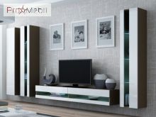ТВ тумба навесная 180 New Vigo латте/белый глянец Cama