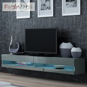 ТВ тумба навісна 180 New Vigo сірий матовий/сірий глянець Cama