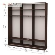 Шафа-купе Roko 3.333.242.45-2 3 ДСП 179.2