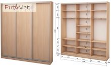 Шафа-купе Roko 3.464.242.45-2 3 ДСП 179.2
