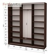 Шафа-купе Roko 3.626.242.45-1 3 ДСП 179.2