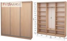 Шкаф-купе Roko 3.626.242.45-1 3 ДСП 209.2
