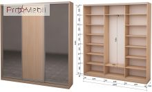 Шафа-купе Roko 3.626.242.45-1 ДСП 2 дзеркала 209.2
